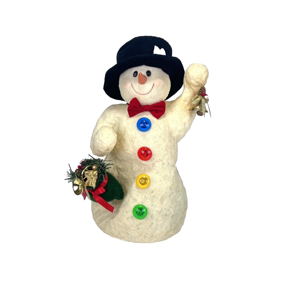 Vintage Singing Frosty the Snowman Animated Musical Christmas Figure–Kurt Adler